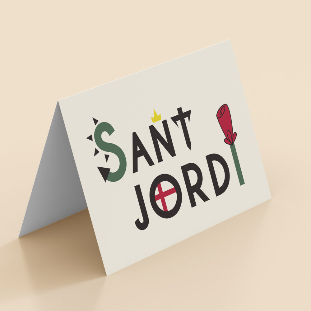 Tarjeta de felicitación Sant Jordi